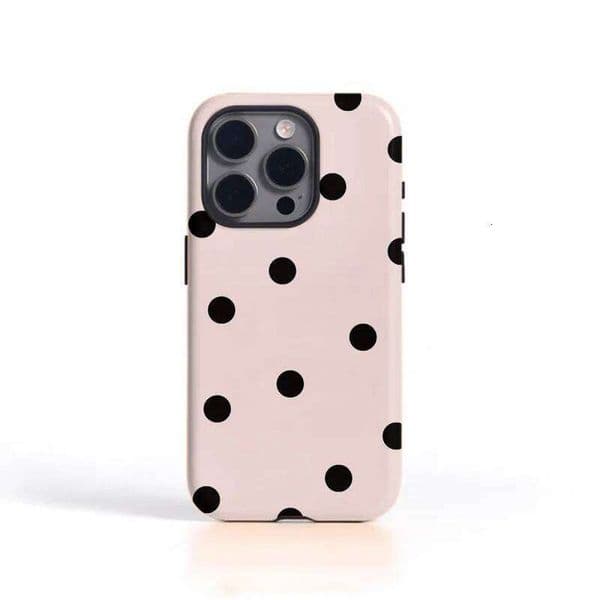 Fashionable polka dots pattern Phone Case suitable for iPhone 17 16ProMax 15 14 12mini 7Plus XR 2in1 tough glossy case 26H0127 Z260522