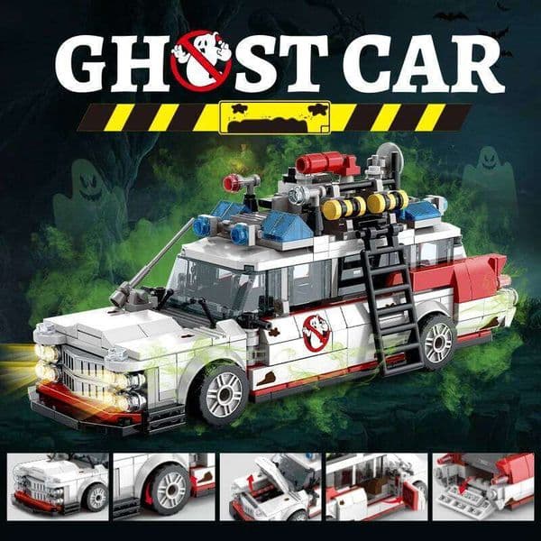 Creative Ghostbusters ECTO-1 Vehicle Technical Building Blocks Racing Model Car Assembly Bricks Toys for Kids Adult gifts Y260127