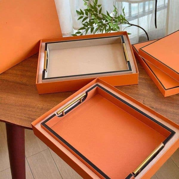 Wooden Wine Glass Organizer High End Storage Rectangular Light Wood Tea Tray Water Cultural Play