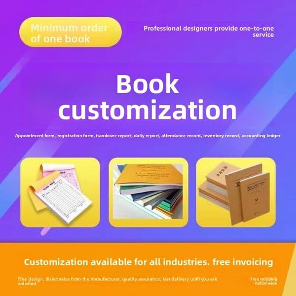 Printed Forms Accounting Record Ledger Book Registration Appointment Custom Form Production Printing