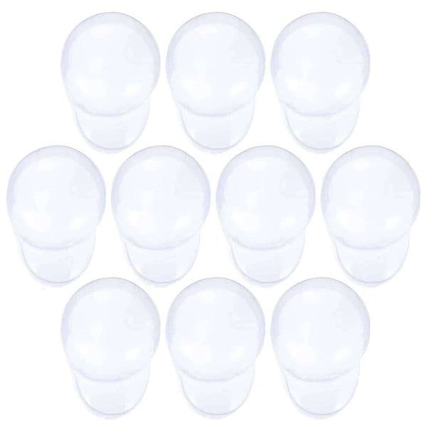 10 Pcs Hat Support Clear Display Stand Travel Holder Holders Plastic Caps Curved Mouth Pvc for 26Y0128