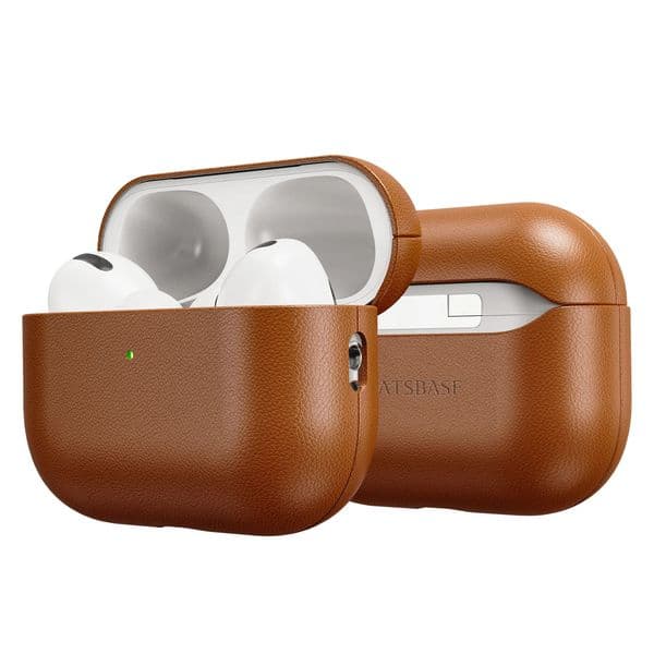 Oatsbasf Genuine Leather Earphone Protective Case for AirPods Pro 3 Earphone Cover for Airpods Pro 3 Shockproof with Hook 260127