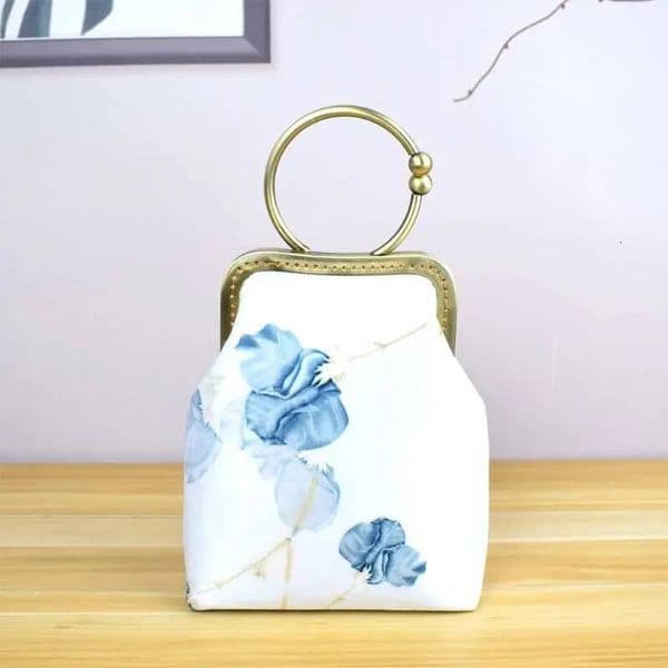 Fashion Vintage Pure Handmade Lock Hand Shell Women's Handbags Purses Chain Women Shoulder Crossbody Bags