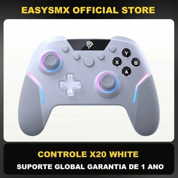 EasySMX X20 Wireless Gamepad Enhanced Controller Compatible with PC/NS/TV/Phone/Laptop Hall Micro Triggers Joystick RGB Effect 260127