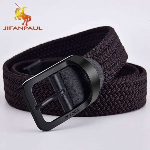 2023 men and fashion nylon alloy casual women wild stretch jeans belt decoration ins wind Luxury brand design X260128
