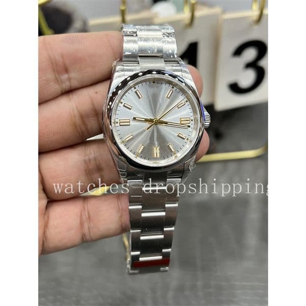 VS Factory 36mm Watch Mens Automatic Mechanical Movement 3235 Eta Watches Silver Dial 904L Steel Bracelet Men M126000 Luxury Wristwatches