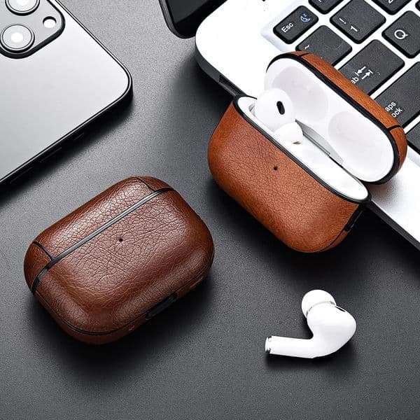 For Airpods Pro 3 Case Leather Business Earphone Case Headset Shell Headphone Cover For AirPod 4 3 Pro 2nd Gen USB C Funda 260127