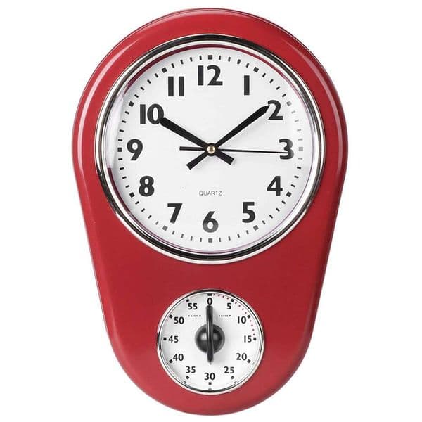 Big Watch Hanging Home Kitchen Timer Vintage Wall Clock 26W0128