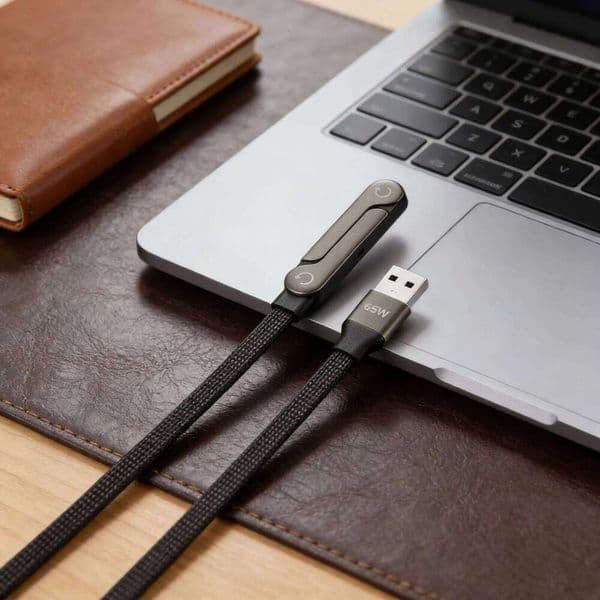 240W/65W Foldable Bracket Data With Built-In Phone Stand Invisible Holder Charger Cable Fast Charging Cord For 17 Kuhangxin