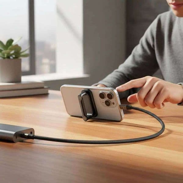 2-In-1 Wire Tablet 240W Fast Charging Foldable Mobile Phone Holder Data Cable Type-C Usb-A To Type Kuhangxin