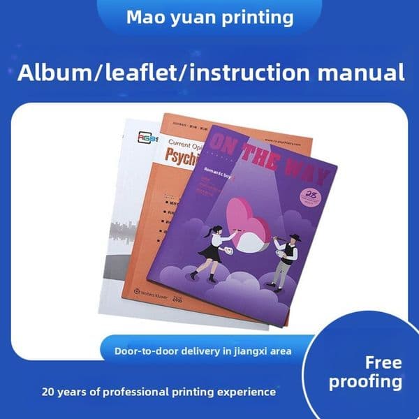 Customized Flyer Brochure Printing Manual Professional Books Magazines Color Pages Album Promotional Poster Production Source