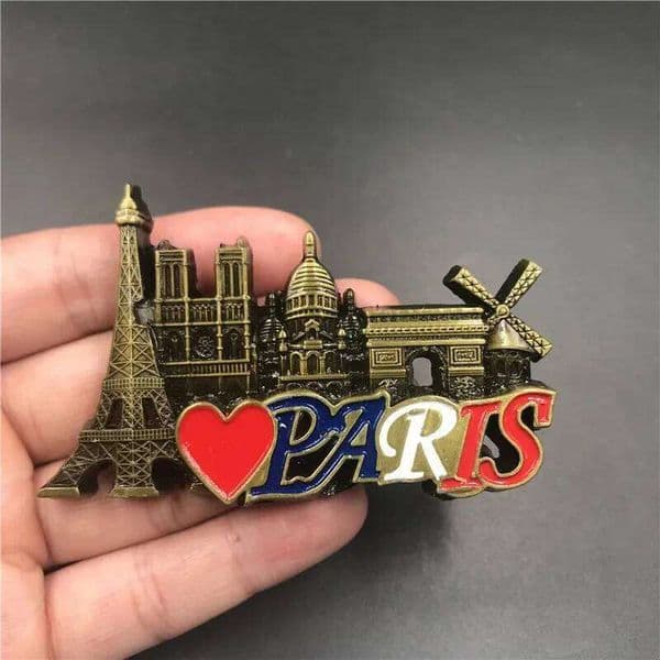 Kingdom Italy Rome Notre Dame De Paris France United States Qatar Metal Magnetic Fridge Magnet Pizza Leaning Tower 26H0128