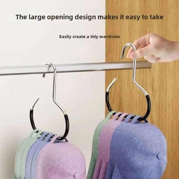 Circle Ring Hat Hanger 8 Hats Display Rack Baseball Cap Organizer Scarf Towel Tie Storage Holder for Closet Bedroom Saving Space 26Y0128
