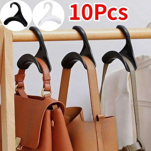 10Pcs Purse Hanger Rack Holder Handbag Hangers Organizer Hanging for Home Storage Tote Bag Backpacks 26Y0128