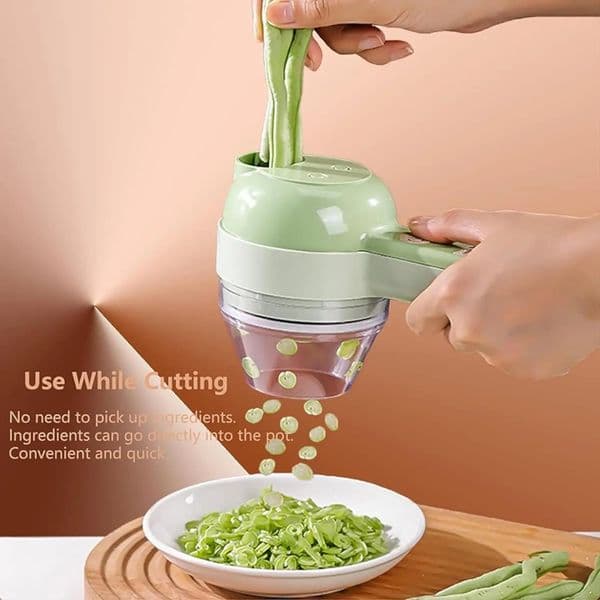 5 in 1 Electric Vegetable Cutter Set Portable Rechargeable Wireless Food Processor Chopper Machine for Pepper Garlic Meat 260124
