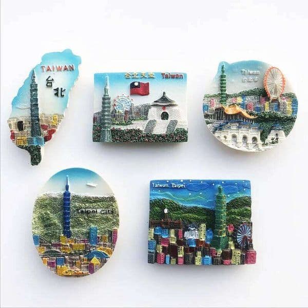 Taiwan Travelling Magnets Ali Mountain Kaohsiung Hualien Tourism Souvenirs Fridge Stickers Home Decor Wedding Gifts 26H0128