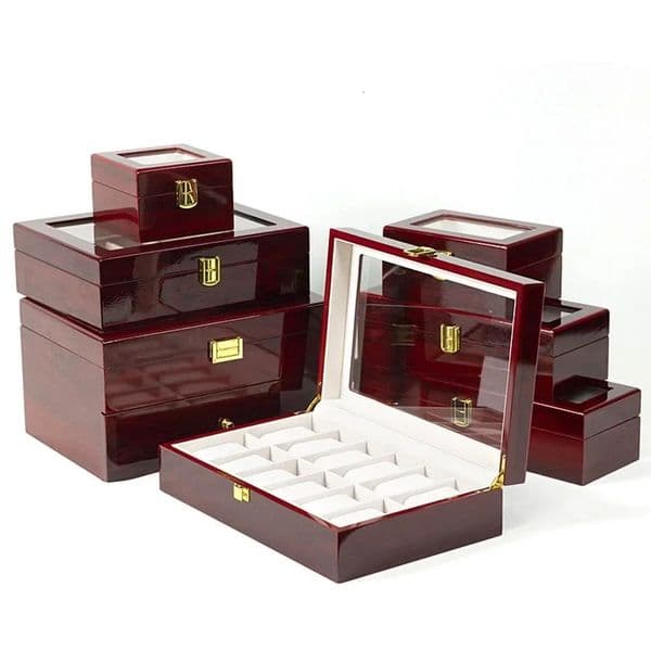 Wooden Watch Box EcoFriendly Storage Case with 123561012 Slots Travel Organizer for Men Gift 260127BJ