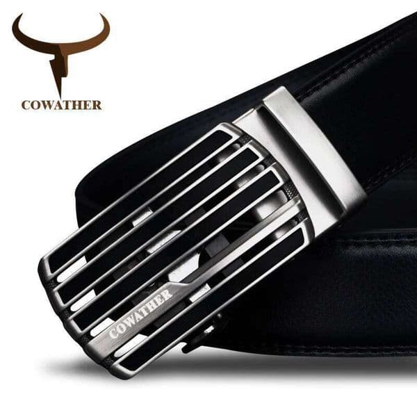 COWATHER New design cow genuine leather strap male belt automatic buckle belts for men fashion style waistband original brand X260128