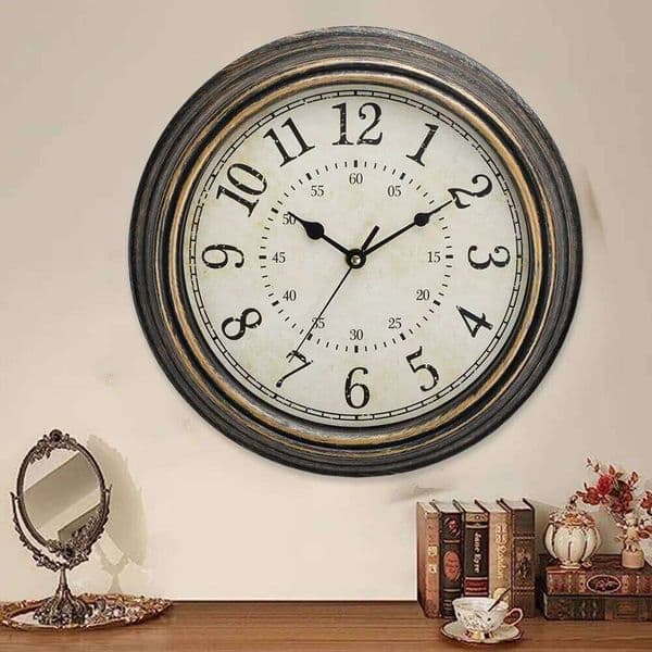 Clock Vintage For Living Room Accessories Silent Clocks Home Decor Wall Decoration 26W0128