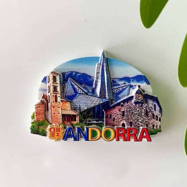 Andorra City Landmarks 3D Colorful Refrigerator Magnets Creative Home Decor Travel Souvenirs 26H0128