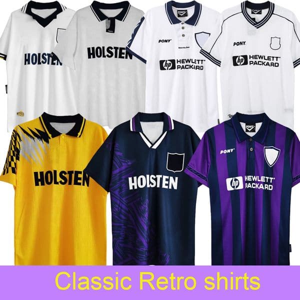 Classic 93/95 95/97 Tottenhem Hatspur retro shirts Sheringham Anderton Campbell vintage jerseys