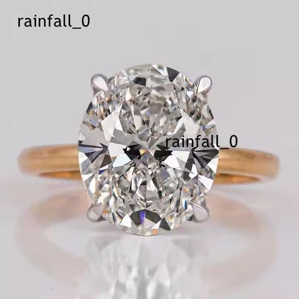 SHIVPATH Classic Elegant Oval Cut Zircon Engagement Ring 925 Sterling Silver Fine Jewelry Band for Wedding and Party