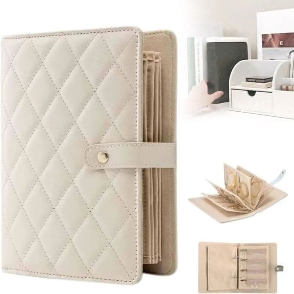 Portable PU Leather Jewelry Storage Book Jewellery Binder Organizer Roll Small Anti Oxidation Bag 260127