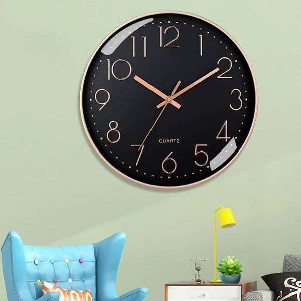 8 Inch Mute Simple Home Decorations Cubic Digital Quartz Wall Clock 26W0128