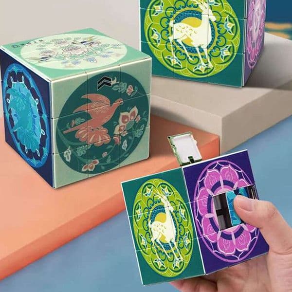 3D Dunhuang HuaRongDao Puzzle | Chinese Classical Brain Teaser Game | Cultural Museum Birthday Gift for Teens & Adults