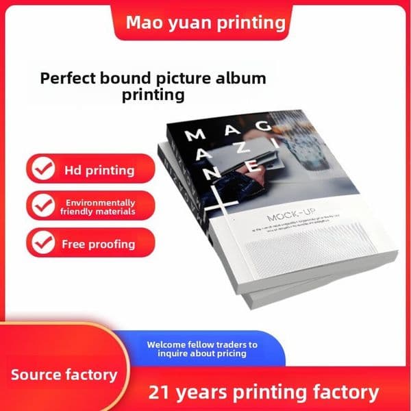 Album Brochure Custom Design Company Product Manual Employee Handbook Advertising Flyer Professional Printing