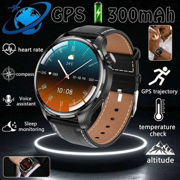 2026 NEW Fashion GPS Outdoor fitness NFC Watch Men 1.53 Inch Screen Bluetooth Call IP68 Waterproof Smart Watches Man X260128