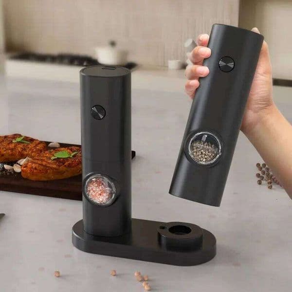 Electric Automatic Mill Pepper And Salt Grinder With LED Light Adjustable Coarseness Partner Manufacturers 26Y0128