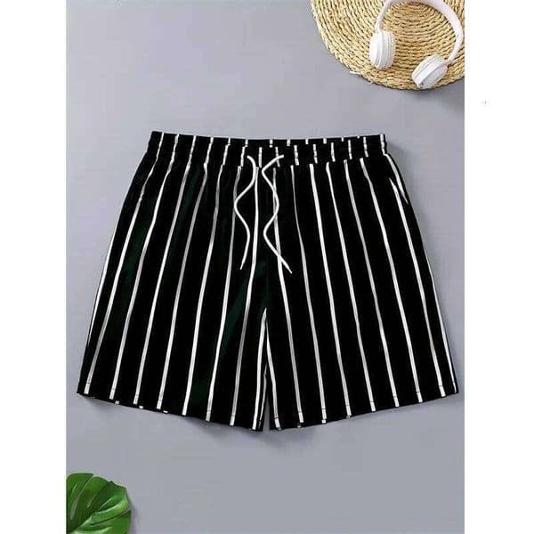 Casual Stripe 3D Printed Board Mens Graphic Short Pants Summer Hawaiian Breathable Swim Trunks Kids Loose Ice Shorts 2025 X260128