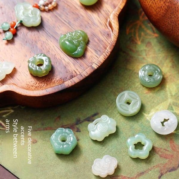 Hetian Jade Small Drop Beads Handmade DIY Jewelry Accessories Various Chinese Style Bracelets Necklaces China