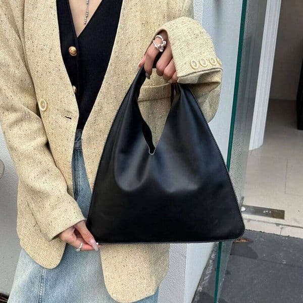 Simple Design Small Bindle Trendy Bag PU Leather Handbag for Women Casual Winter Shoulder Bags Z260128