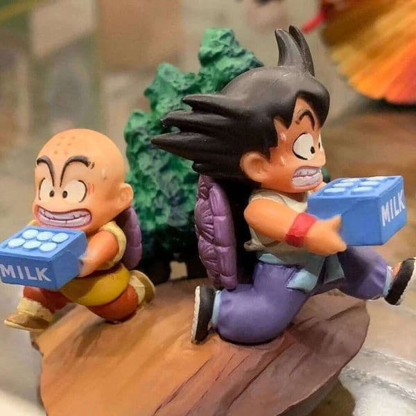 4.5cm Anime Dragon Ball Figure Goku and Krillin Action Figures Pvc Statue Collection Model Toys Gifts Y260128