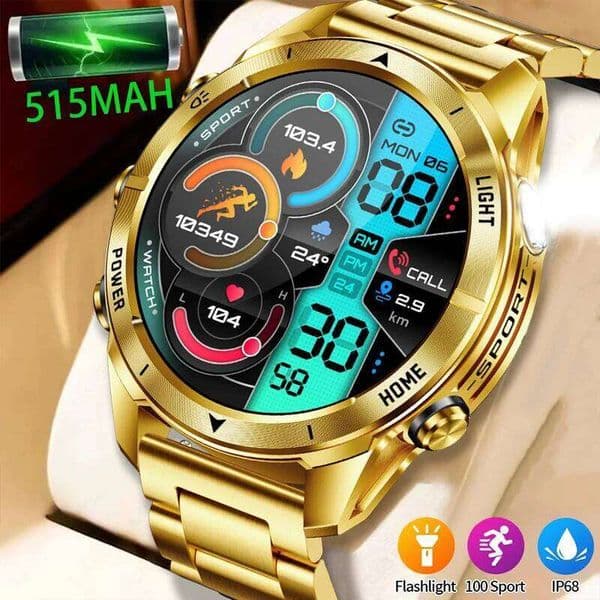 Military IP68 5ATM Smart Watch 1.46 HD AMOLED Display Built-in GPS Bluetooth Call Sports 2025 New Smartwatch Men X260128