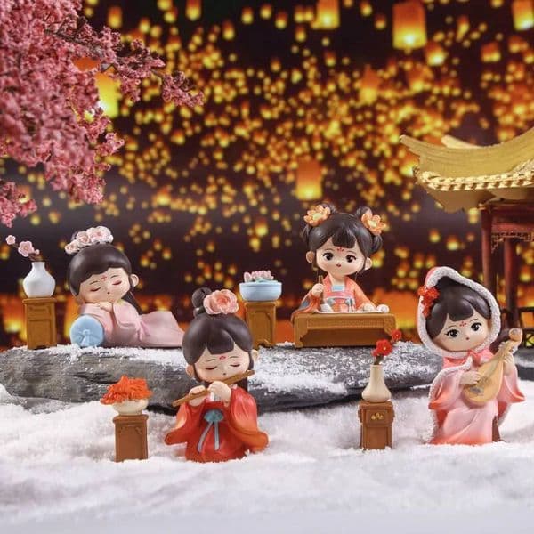 Chinese National Color Long Song Seasonal Designs, Desktop Resin Crafts, Creative And Cute Ornaments