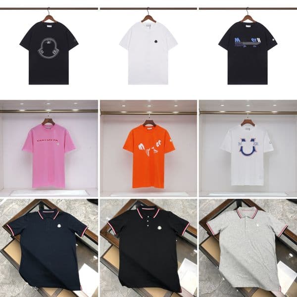 Men's T Shirts Designer Short-Sleeve Streetwear Crew Neck Printed Embroidered Cotton Hooded T-Shirt Casual Summer Sizes S-XXL