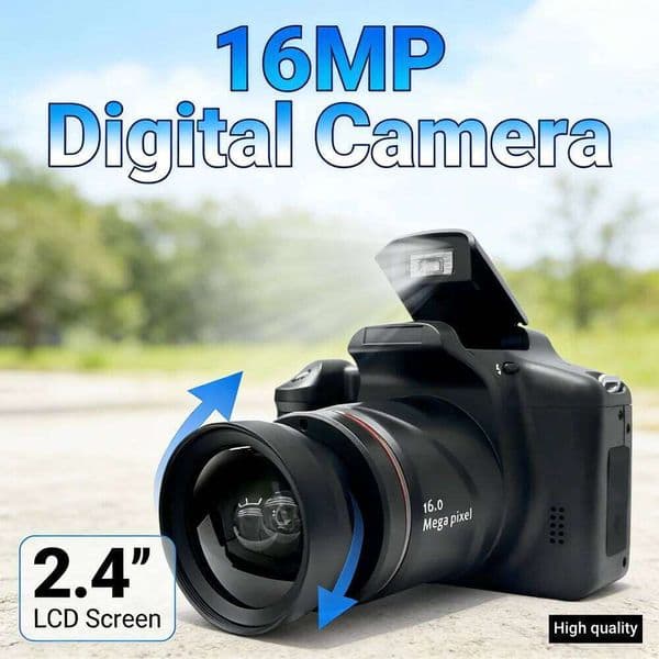 16MP with 2.4 Inch LCD Vlogging 16X Digital Zoom Video Camera for Photography 26L0129