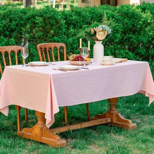 Tablecloth Simplicity Wash Cotton Christmas Table Cover Restaurant Kitchen Party Wedding Decor Photographing Background Cloth 26Y0129
