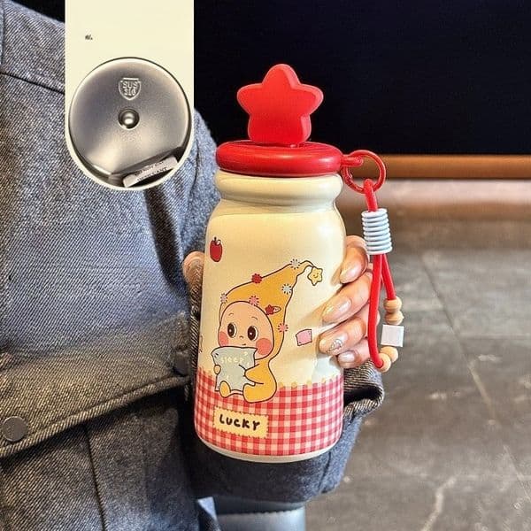 Kids-Friendly Travel Mug: Insulated Container With Fun Graphic Exterior
