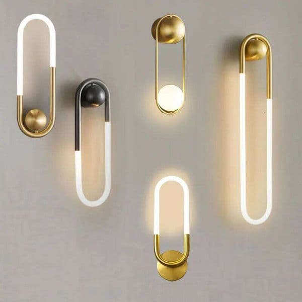 Minimalist U-shaped lamp Modern designer Creative Study Living room Bedroom Background Wall light Bedhead 26H0129