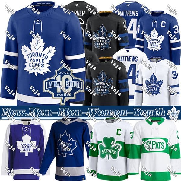 #88 William Nylander jersey #34 Austonn matthewss 50th Maple Leafs jersey #16 Mitchell Marner Max Domi Mitch Marner Bobby McMann Oliver Ekman-Larsson hockey Jersey