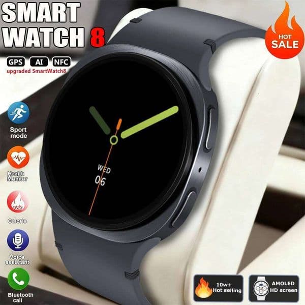 2026 New Watch 8 mini GPS Tracker Smartwatch Man Women Health Sport AMOLED Heart Rate NFC Bluetooth Call Waterproof Smartwatches X260128