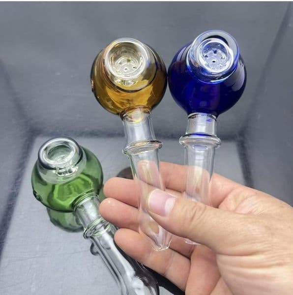 Glass hookah Pipes bongs Oil Burner Smoking Pipes New smoking set with thickened snowflake flakes and filter element glass pipe