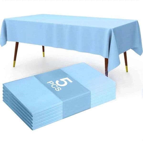 183137cm Pastel Blue cloth Disposable Plastic Cover for Wedding Decoration Birthday Party Supplies Table Dcor 26W0129