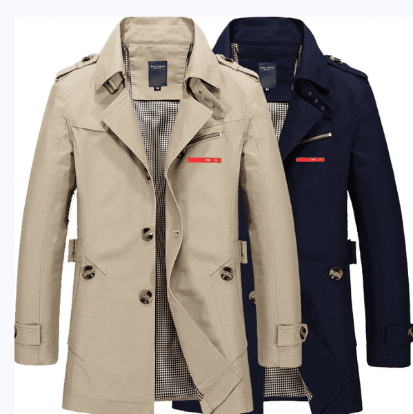 5XL Spring Autumn Men's luxury Trench Coats Men designer Jackets WindBreaker Harajuku Male Clothing Pull Homme Outerwear Hip Hop Streetwear Long Trench Coats