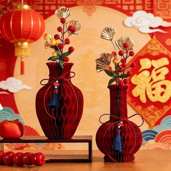 Room 3D Honeycomb Ornament 2026 Chinese Horse Year Decoration Carft Wedding Spring Festival Party Decorations