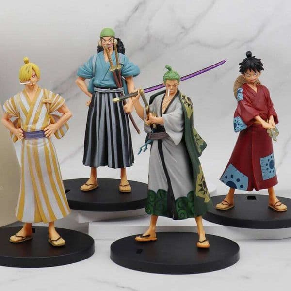 18CM One Piece Anime Figure Monkey D Luffy Zoro Chopper Nami Action Figurines PVC Collection Model Dolls Birthday Gifts For Kids Y260128